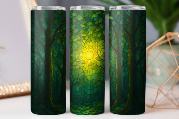 Download Stained Glass Art Tumbler Wrap Photo Png - Wrap Collection