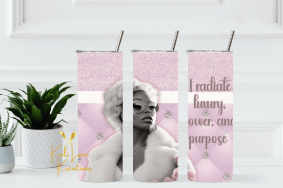 Download I Radiate Luxury Tumbler 20oz Wrap Pink - Wrap Collection