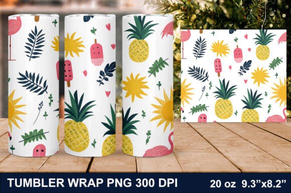 Download Summer Flamingo Tumbler Wrap - Wrap Collection
