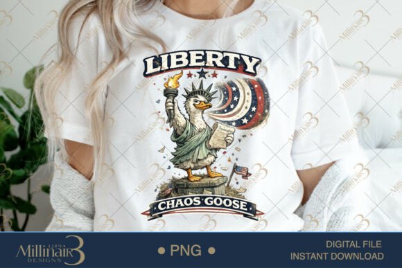 Download Liberty Chaos Goose PNG, Funny Patriotic - Premium Resources