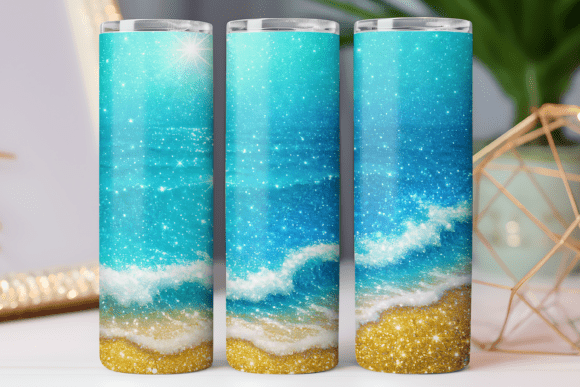 Download Summer Beach Tumbler Wrap Design Art Png - Wrap Collection