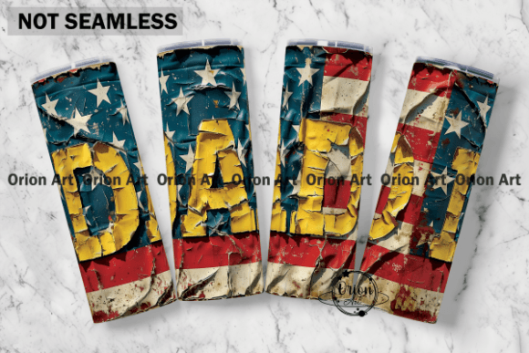 Download Dad USA American Flag Tumble Wrap PNG - Wrap Collection