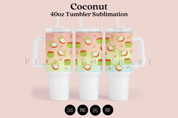 Download Coconut 40oz Tumbler Sublimation Wrap - Wrap Collection