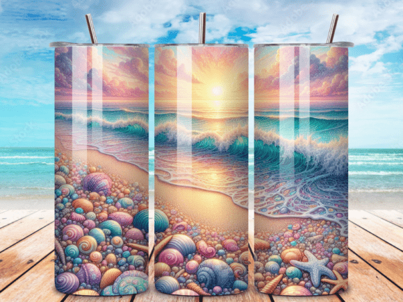 Download Beach Tumbler Wrap Tumbler Wrap PNG - Wrap Collection
