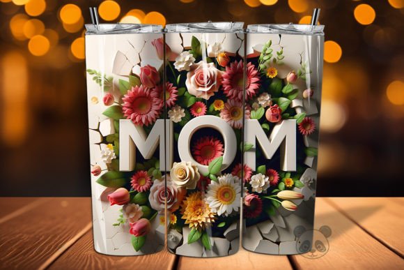 Download Mom 3D Mother's Day Tumbler Wrap - Wrap Collection