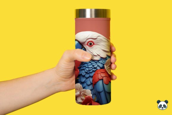 Download Patriotic 3D Parrot Tumbler Wrap Png 1 - Wrap Collection