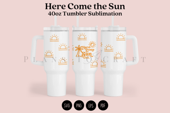 Download Here Come the Sun 40oz Tumbler Wrap - Wrap Collection
