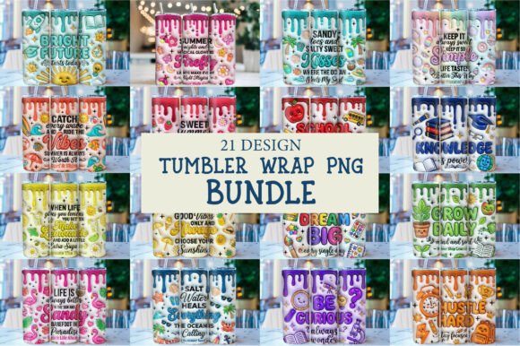 Download 3D Tumbler Wrap Png Bundle - Wrap Collection