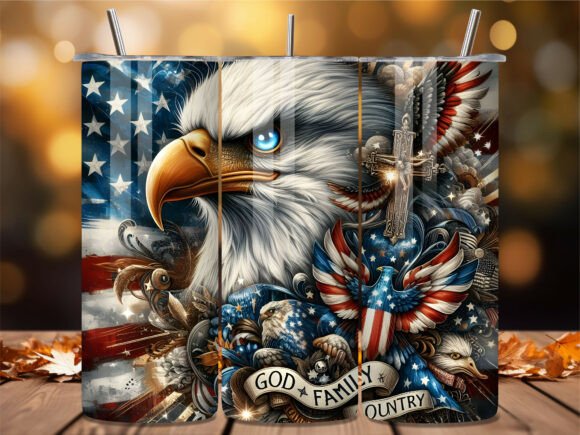 Download God Family Country Eagle Tumbler Wrap - Wrap Collection