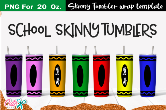 Download Crayon 20 Oz. Skinny Tumbler Wrap - Wrap Collection