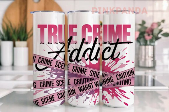 Download True Crime Addict 20oz Tumbler Wrap - Wrap Collection