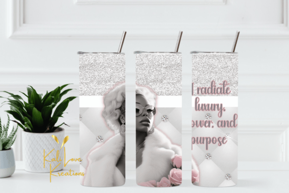 Download I Radiate Luxury 20oz Tumbler Wrap Gray - Wrap Collection