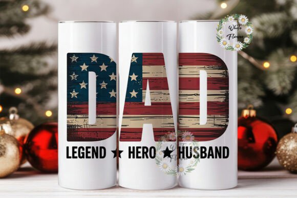 Download Patriotic Dad Tumbler Wrap 20oz - Wrap Collection
