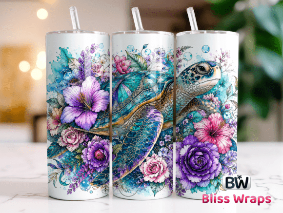 Download Sea Turtle Tumbler Wrap PNG - Wrap Collection