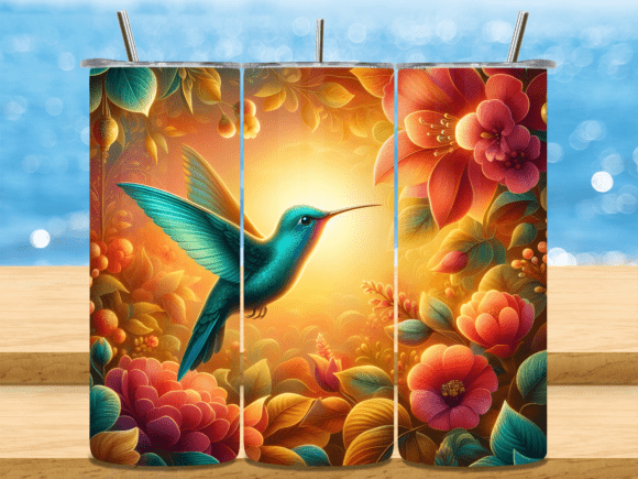 Download Tropical Hummingbird Bird Tumbler Wrap - Wrap Collection