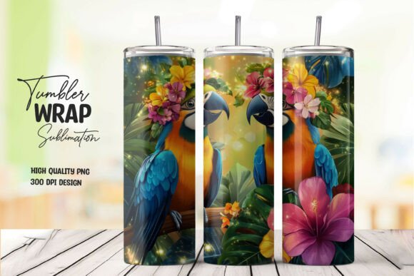 Download Macaw Tropical Bird Tumbler Wrap - Wrap Collection