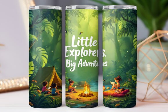 Download Kids Camping Tumbler Wrap 20oz Skinny - Wrap Collection