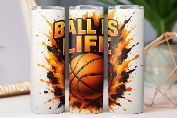 Download Ball is Life Basketball Tumbler Wrap Png - Wrap Collection
