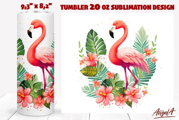 Download Flamingo Tumbler Wrap / Summer Tumbler - Wrap Collection