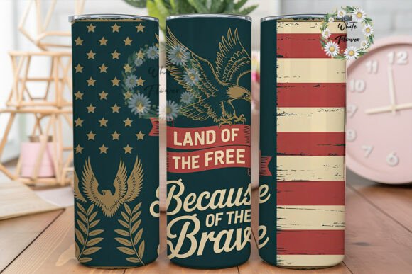 Download Vintage Patriotic Eagle Tumbler Wrap PNG - Wrap Collection