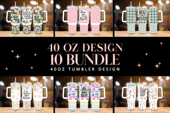 Download 40oz Design Tumbler Wrap Bundle - Wrap Collection