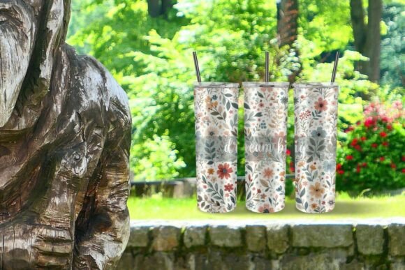 Download Dream Big Tumbler Wrap PNG – Wildflower - Wrap Collection
