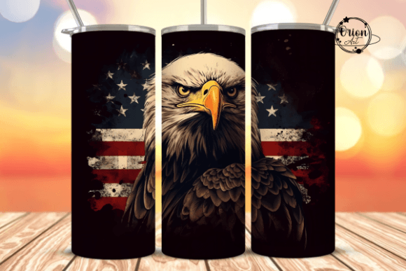 Download Patriotic Eagle Tumbler Wrap PNG - Wrap Collection