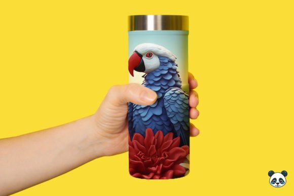 Download Patriotic 3D Parrot Tumbler Wrap Png 3 - Wrap Collection