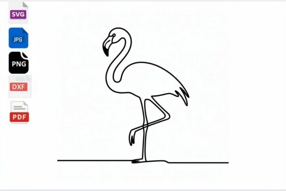 Download One Line Flamingo SVG Digital Download - Digital download Collection