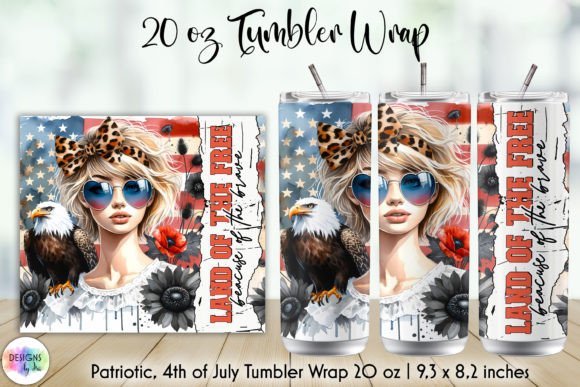 Download Land of the Free Patriotic Tumbler Wrap - Wrap Collection