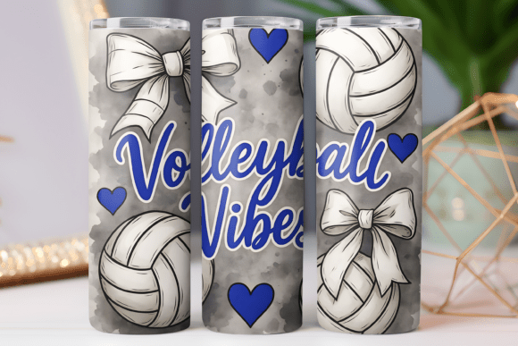 Download Volleyball Vibes Tumbler Wrap 20oz Png - Wrap Collection