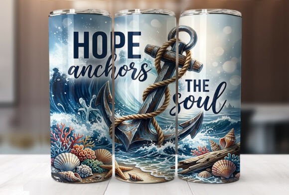 Download Hope Anchors the Soul 20oz Tumbler Wrap - Wrap Collection