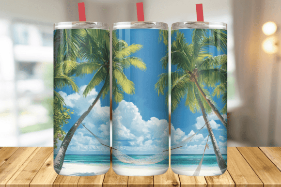 Download Summer Beach Tumbler Wrap PNG - Wrap Collection