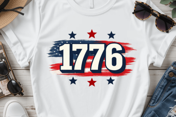 Download 1776 American Flag Patriotic Shirt - Premium Bundle