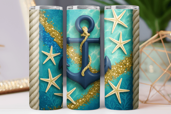 Download Summer Beach Tumbler Wrap Png Art Design - Wrap Collection