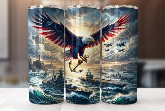 Download US Navy Patriotic Eagle Tumbler Wrap PNG - Wrap Collection