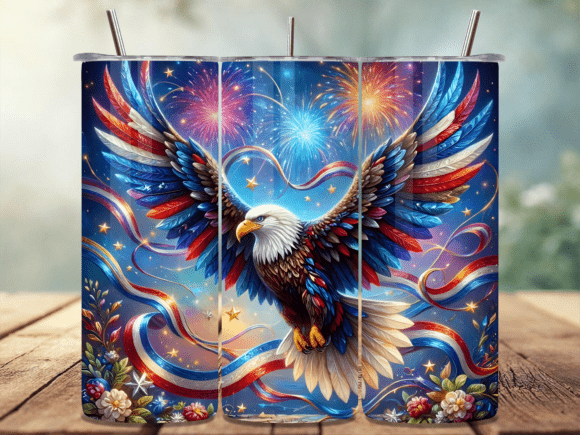 Download Patriotic Eagle Tumbler Wrap PNG - Wrap Collection