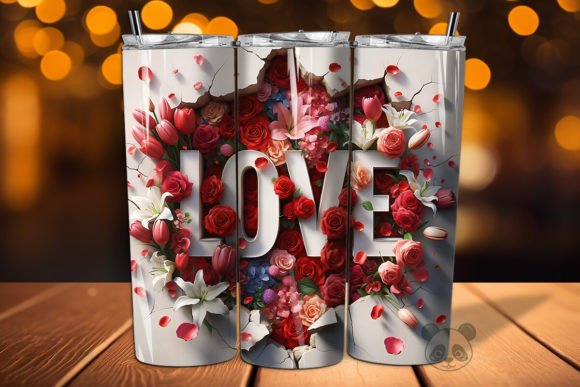 Download Love 3D Mother's Day Tumbler Wrap - Wrap Collection