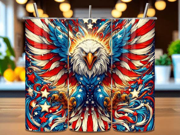 Download Freedom Eagle Tumbler Wrap PNG - Wrap Collection