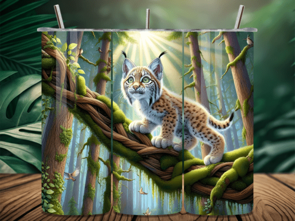 Download Baby Lynx Wildcat Jungle Tumbler Wrap - Wrap Collection