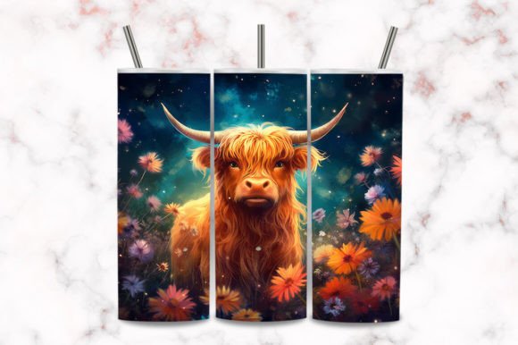 Download 20oz Skinn Highland Cow Tumbler Wrap - Wrap Collection