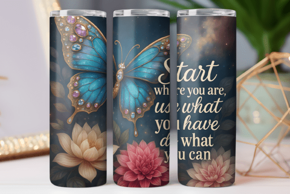 Download Motivational Tumbler Wrap Skinny 20oz 3d - Wrap Collection