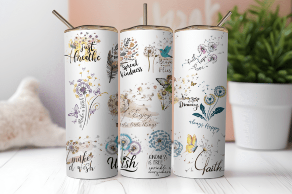 Download Positivity 20 Oz Skinny Tumbler Wrap Png - Wrap Collection