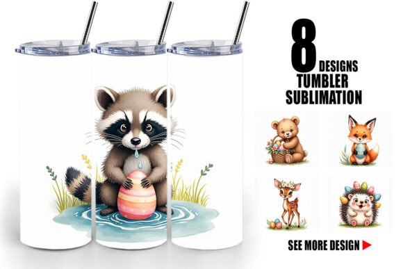 Download Whimsical Easter Animal Tumbler Wrap - Wrap Collection