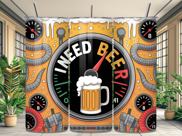 Download Beer Gauge Machine Funny Tumbler Wrap - Wrap Collection