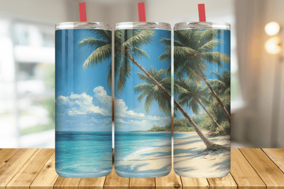 Download Summer Beach Tumbler Wrap PNG - Wrap Collection