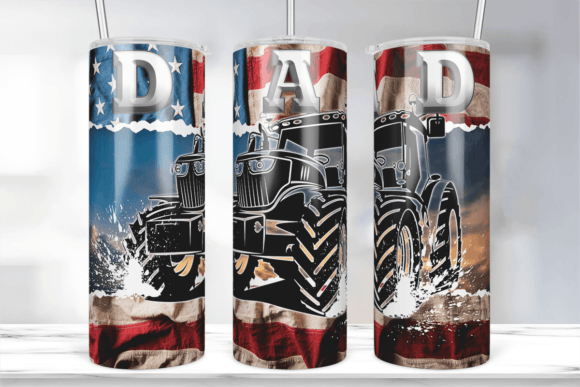 Download Farmer Dad Tractor 20oz Tumbler Wrap - Wrap Collection