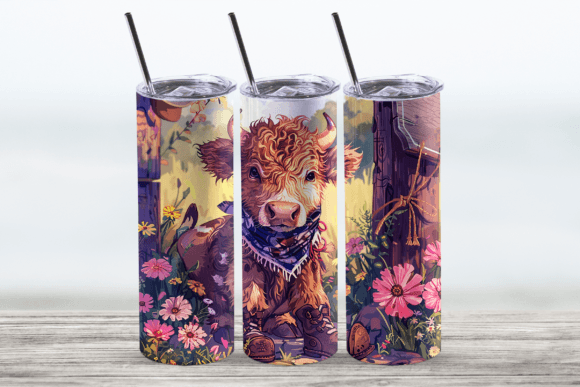 Download 20oz Highland Cow Tumbler Wrap - Wrap Collection