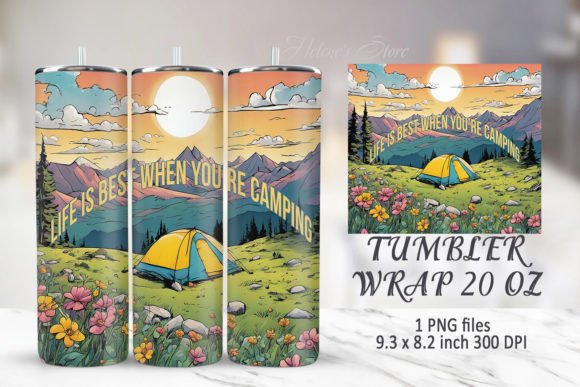 Download Mountains Tumbler Sublimation Wrap PNG - Wrap Collection