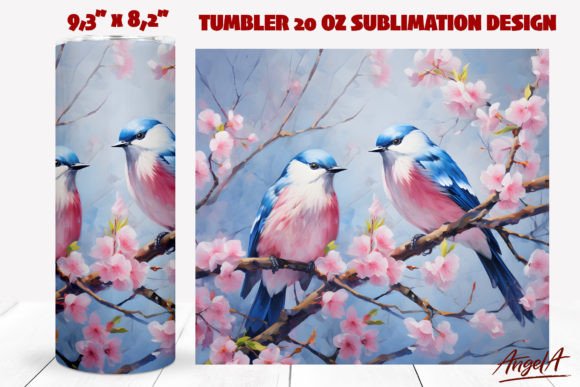 Download Bird Tumbler Sublimation Wrap / Spring - Wrap Collection
